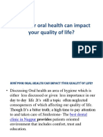 How Poor Oral Health Can Impact Your Quality