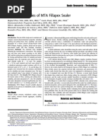 Physical Properties of MTA Fillapex Sealer