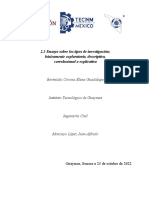 2.3 BERMUDEZ Ensayo Sobre Los Tipos de Investigación Básicamente Exploratoria, Descriptiva, Correlacional o Explicativa