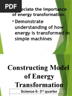 SCIENCE 6 PPT Q3 - Constructing Model of Energy Transformation