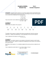 Analytical Ability Practice Test Set 4 Answers