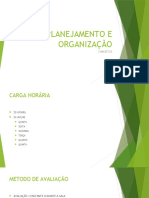 Planejamento e Organização