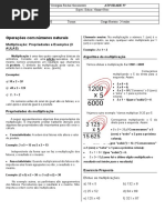 2º Caderno Georgina - 6° Ano - Mult. e Div de Naturais - Potenciação - Multiplos e Divisores