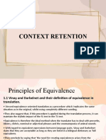 Context Retention