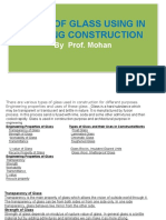 Types of Glass Using in Building Construction