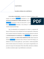 Denuncia Municipalidad de Santiago. Pago en Cuotas - 1502