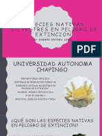 Especies Nativas Silvestres en Peligro de Extincion