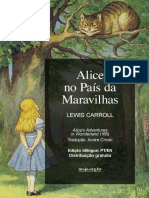 Alice No Pais Das Maravilhas - Livro Infantil 3 Horas de Leitura