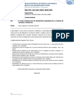 Informe de Entrega de Fichas Tecnicas Elaboradas Por Ejecutar y Actualizar