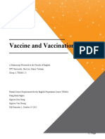 Vaccine and Vaccination