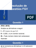 Raciocínio Lógico FGV