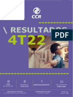 Press Release Do Resultado Da CCR Do 4t22