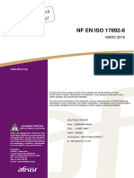 NF en Iso 17892-8 Mars 2018 - Essais de Laboratoire Sur Les Sols - Partie 8 Essai Triaxial Non Consolide Non Draine