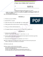 CBSE Sample Paper Class 6 Maths Half Yearly Set 2