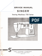 Singer 750 Series Service Manual