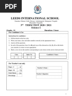 G11 - Third Term Examination (2021) - Leeds International School