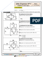 Série D'exercices N°5 - Génie Électrique - Amplificateur Linéaire Intégré - Bac Technique (2015-2016) MR Raouafi Abdallah