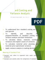 Standard Costing and Variance Analysis