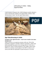 Agriculture Warehousing in India