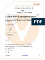 CBSE Class 12 Maths Chapter 10 Vector Algebra Important Questions 2022-23