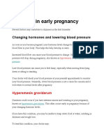 Dizziness in Early Pregnancy