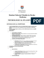 Student Selected Module in Stroke Medicine