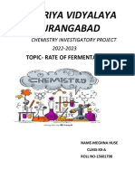 Chemistry Investigetry Project