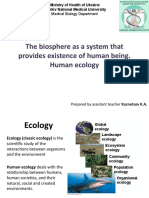 Biosphere. Human Ecology