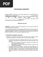 Performance Agreement