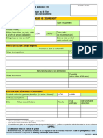 Fiche Gestion EPI