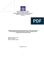 Utilidad Del Análisis de Los Estados Financieros y La Toma de Decisiones