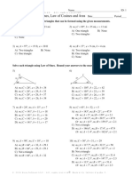 Unit 3 Test MC ID 1 Law of Sines Law of Cosines and Area ID 1