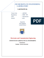 Antennas and Microwave Engineering Laboratory