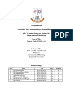 Assignment Attitude of The Consumers Toward Ice-Cream