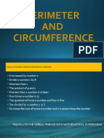 Perimeter and Circumference