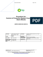 AzSPU SSOW Procedure For Control of Protective System Overrides and Alarm Blocks