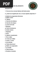 Especialidad de Baloncesto Requisitos