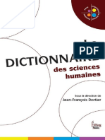 Dictionnaire Des Sciences Humaines