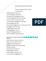 Complete The Sentences With The Present Simple of The Verbs in Brackets