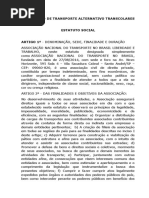 Estatuto Social Da Associação de Transporte Alternativo Transcolares