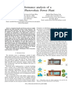 Performance Analysis of A Solar Photovoltaic Power Plant