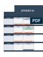 Plantilla Calendario Contenido Redes Sociales