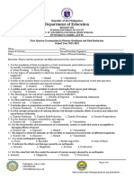 Examination in Grade 8 Science Quarter 1