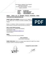 Apersonamiento Fiscalia Israel