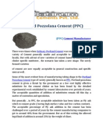 (PPC) Portland Pozzolana Cement 