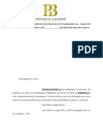 Recurso Ordinario - Contra Sentença Trabalhista de Extinção Do Proc