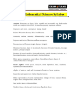 CSIR NET Mathematical Sciences Syllabus