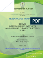 Morphology Symbols Used in Syntactic Analysis