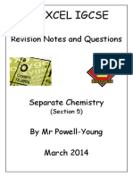 IGCSE Chemistry Section 5 Separate