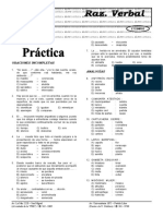 Oraciones Incompletas Analogías: ET22NRV2